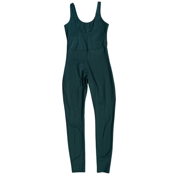 Girlfriend Collective Scoop Back Unitard Athletic Jumpsuit Moss Size Medium - Picture 5 of 10